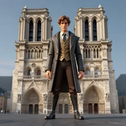 a 5 0 mm shot of the hunchback of notre damme. rendered in octane