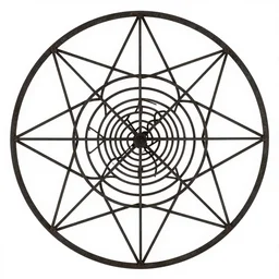 a photo of a geometrical cropcircle