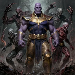the platonic ideal of concept art of cletus kasady ultimate carnage thanos dementor doctor manhattan chtulu nazgul, detailed, intricate, hyperrealism, intense, scary, decay, dmt, art by brock hofer and artgerm and greg rutkowski and alphonse mucha