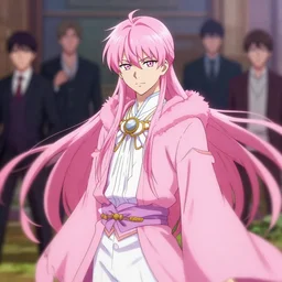 isekai jin from bts as a pink wizard, beautiful lineart, depth focus, rankings pixiv, artstation, chromatic aberration, soft lighting, srgb, 4 k artstation, hdr, cinematic, by kadokawa, nitroplus, ilya kuvshinov, ross tran, leyendecker, wlop, guweiz
