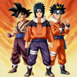 ultra realistic portrait painting of a fusion of sasuke and naruto, art by akira toriyama, 4 k, dragon ball artstyle, cel shaded, highly detailed, epic lighting, full body