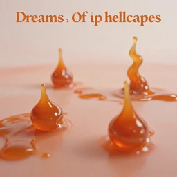 dreams of syrup hellscapes, album cover, no text no watermark, film, sharp