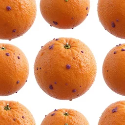 3 d render of wet orange skin with purple warts and curly hairs | seamless | unreal engine | octane | red shift