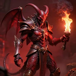 airbrush macro baphomet with buer, maggot armor, syd mead, chris foss, enric torres, alberto bontempi, feng zu hyper realism, narrative light, red colors, epic, hyper detailed, awe inspiring, award winning horror, torch lighting, hyper realism, cinematical