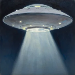 a UFO ,portrait painting by Hsiao-Ron Cheng,