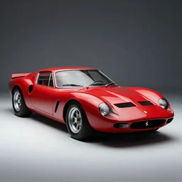 a retro futuristic ferrari 2 5 0 gto concept, studio lighting, award - winning car magazine photography