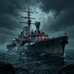 Battleship Crash Site Hoth, moody, spooky, cinematic