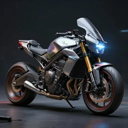 a cyberpunk 2 0 7 7 motorcycle concept designed by art zhu, highly detailed, intricate, dramatic lighting,