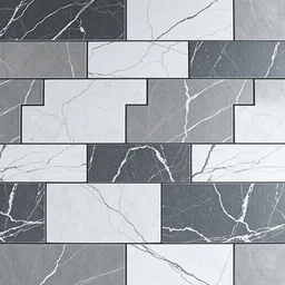 tiling texture of marble slate wall, blizzard