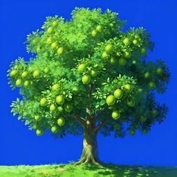 lovecraftian eldritch lime trees covered in limes by ukiyo - e, 8 k, octane rendered
