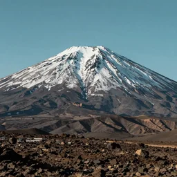 Trending on artstation, Tenerife landscape with snow capped mount Teide dominating the center