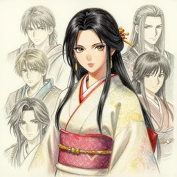An oil pastel anime portrait of Ssunbiki as a beautiful woman wearing a kimono from Skyrim, by Stanley Artgerm Lau, WLOP, Rossdraws, James Jean, Andrei Riabovitchev, Marc Simonetti, and Sakimichan, trending on artstation