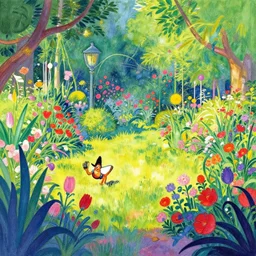 a beautiful garden in color by enki bilal and walt disney