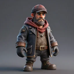 rasputin as grubhub character, octane render, depth of field