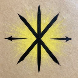 nordic runes, spary painting, artwork by obey
