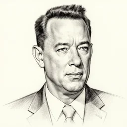 linework preliminary drawing of tom hanks, by michelangelo, frank frazetta, peter paul rebens