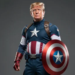 donald trump as captain america by greg rutkowski - n 9