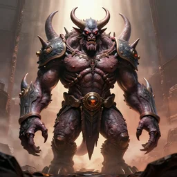 a huge humanoid demon by BROM