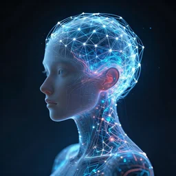 cyber neural network, futuristic artists rendition, trending on artstation