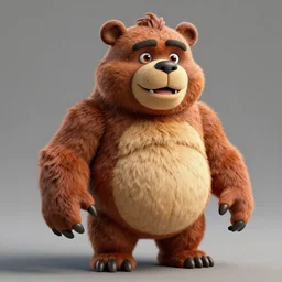 impressive detailed 3D render of freddy fazbear, ray tracing
