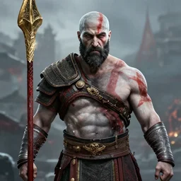 Mehran Ghafourian as God of war