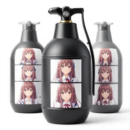 Granate with 6 waifu printed on