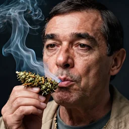 hyper realistic, close up portrait of a mega derpy mr. bean, big chungus smoking massive amounts of weed by greg rutkowski, scott m fischer, artgerm, loish, slight glow, atmospheric, anne stokes, alexandros pyromallis, 4 k, 8 k