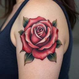 rose tattoo art