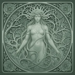 terror of the deep, ominous ethereal portrait, art nouveau, fantasy, intricate rose thorn designs, elegant, highly detailed, sharp focus, vivid colors, art by artgerm and greg rutkowski and wlop