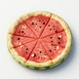 a watermelon pizza, concept art