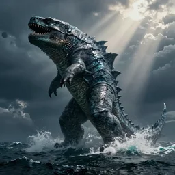 ocean monster dramatic lighting cinematic establishing shot extremely high detail foto realistic cinematic lighting post processed