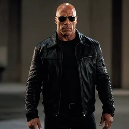 film still from the terminator dwayne the rock johnson as the terminator