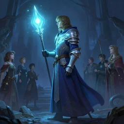 side profile, cleric paladin, gloomhaven, luminescent, by thomas blackshear, by craig mullins, by greg manchess, by raymond swanland, by anders zorn, by bayard wu, huang guangjian, greg rutkowski, jesper ejsing