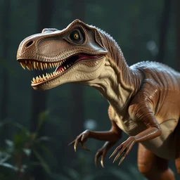 still shot of an accurate velociraptor in jurassic park