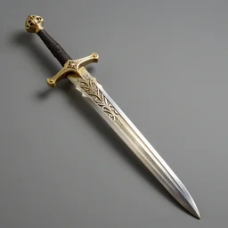 painted studio product photography of fantasy sword made from bone with carved ornaments in unknown ancient style, product mockup, product image, fantasy intricate elegant extremely detailed digital painting trending artstation concept art sharp focus illustration art by gustave courbet greg rutkowski craig mullins