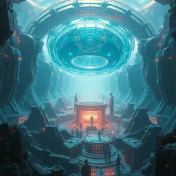 the birth of an artificial intelligence futuristic utopia sci - fi highly detailed digital painting sharp focus unreal engine