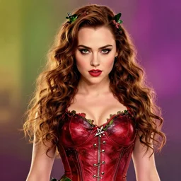 A beautiful portrait of Daisy Ridley as Poison Ivy from Batman movie, digital art by Eugene de Blaas and Ross Tran, vibrant color scheme, highly detailed, in the style of romanticism, cinematic, artstation, Greg rutkowski