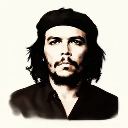 minimal movie poster, guerrillero heroico, clint eastwood! is che guevara, movie poster, fan art, digital art, minimalism