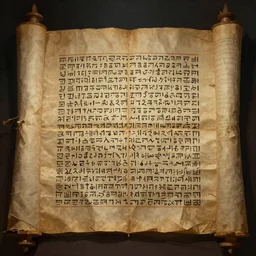 ultra - realistic photo of the dead sea scroll in the style of the necronomicon with nabeatean aramaic in short sideways columns, dark, brooding, volume lighting, atmospheric lighting, painted, intricate, ultra detailed by leesha hannigan, thierry doizon, kai carpenter, well composed, best on artstation, cgsociety, epic, stunning, gorgeous, intricate detail, wow, masterpiece