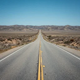 a desolated road in california, Alfred Kelsner
