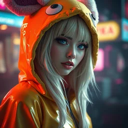 ladygaga by wlop, wearing a pikatchu costume by sawoozer, rtx reflections, octane 1 2 8 k, extreme high intricate details, digital abstract art by ross tran, medium shot, close up shot, composition by sana takeda, lighting by greg rutkowski