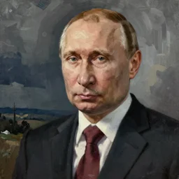Vladimir putin painting by Pablo Picasso