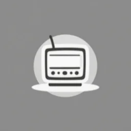 simple minimalistic logo for a radioshack company
