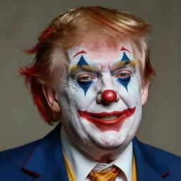donald trump is a disgusting clown, grotesque, horror, high details, intricate details, by vincent di fate, artgerm julie bell beeple, inking, vintage 9 0 s print, screen print
