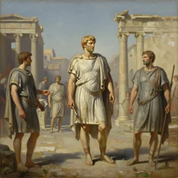 Trending on artstation, ancient Roman civilization, detailed matte painting, oil on canvas