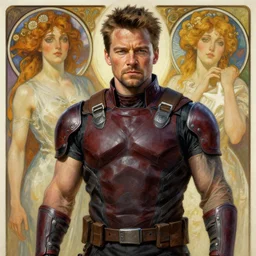 sebastian stan as the winter soldier, painting by artgerm and greg rutkowski and alphonse mucha