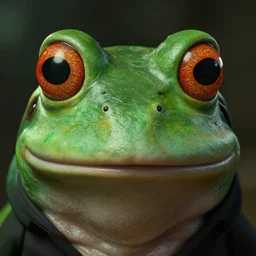 hyperrealistic mixed media image of ( info wars alex jones ), frog face, stunning 3 d render inspired art by xiang duan and thomas eakes, perfect facial symmetry, hyper realistic texture, realistic, highly detailed attributes and atmosphere, dim volumetric cinematic lighting, 8 k octane detailed render, post - processing, masterpiece,