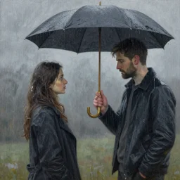 the rain by thomas kinkade and alex grey, highly detailed, 8 k, oil on canvas, intricate