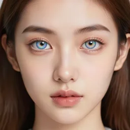 a girl with kaleidoscope eyes