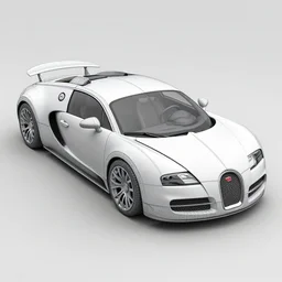 3 d wireframe render of a bugatti veyron in blender